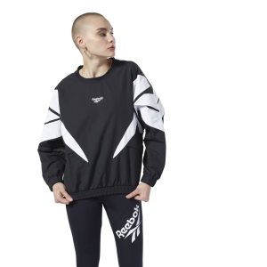 Reebok Classic Vector Crew Sweatshirt Damen - Schwarz - DE 640-TEM